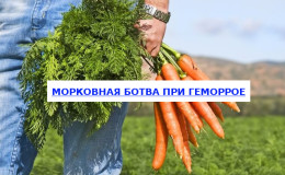 How can you use carrot tops for hemorrhoids and how effective is it