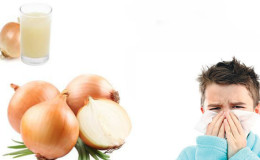 How to use onions to treat a runny nose and nasal congestion in adults