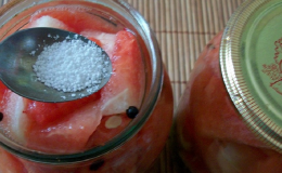 The most delicious recipes for watermelons for the winter in jars of citric acid
