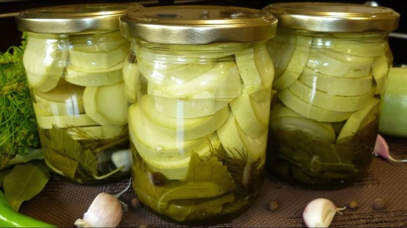 A selection of the top 20 most delicious ways to pickle zucchini for the winter in jars