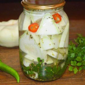 A selection of the top 20 most delicious ways to pickle zucchini for the winter in jars
