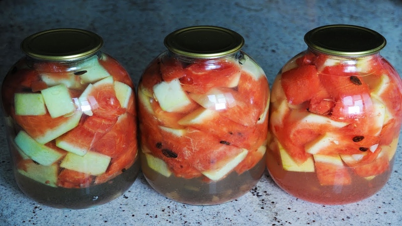 How to prepare delicious watermelons with aspirin for the winter in jars