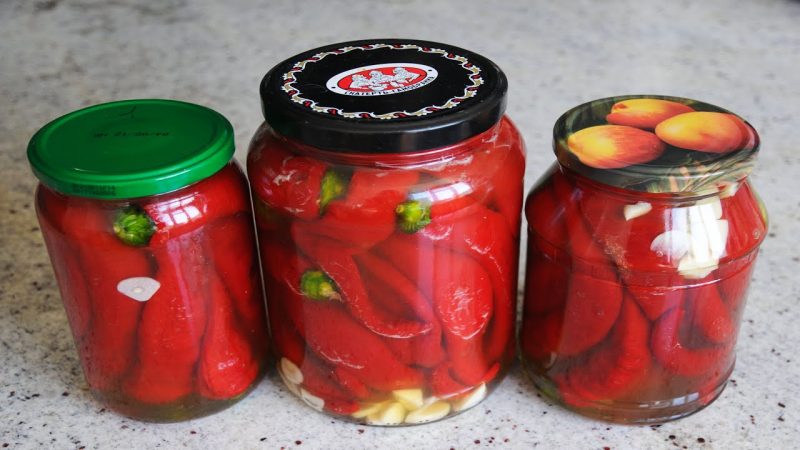 The most delicious and simple recipes for pickled peppers for the winter without sterilizing cans