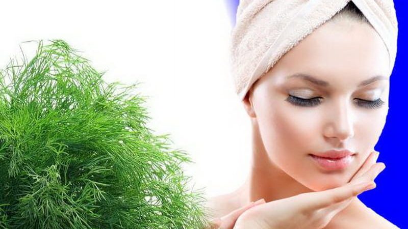 Dill is an effective remedy for facial beauty and not only