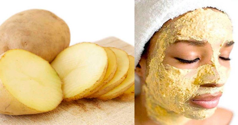 Stunning effect of raw potato face mask