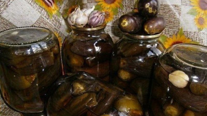 How to prepare delicious pickled eggplant without sterilization for the winter