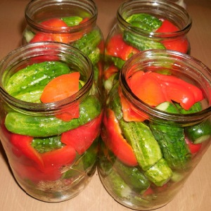 How to cook pickled cucumbers with bell peppers for the winter