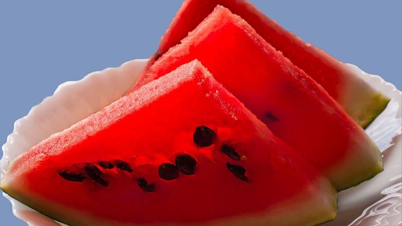 What is the calorie content of a watermelon, and how is it useful for the human body