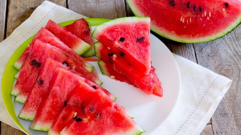 What is the calorie content of a watermelon, and how is it useful for the human body