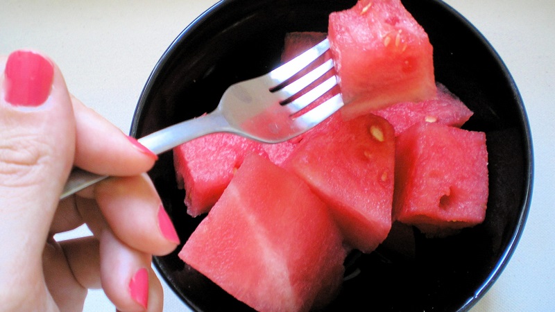 What is the calorie content of a watermelon, and how is it useful for the human body