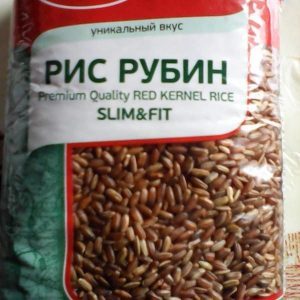 Calorie content and useful properties of rice Rubin
