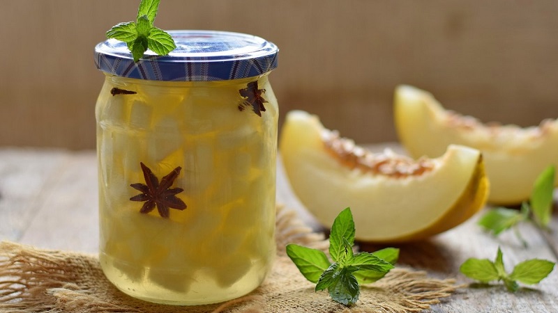 Simple and delicious recipes for preparing melons for the winter in jars without sterilization