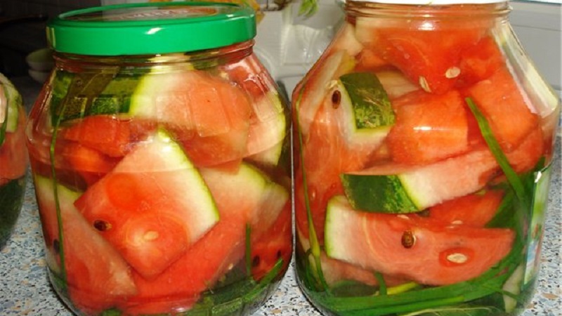 The most delicious recipes for watermelons for the winter in jars of citric acid