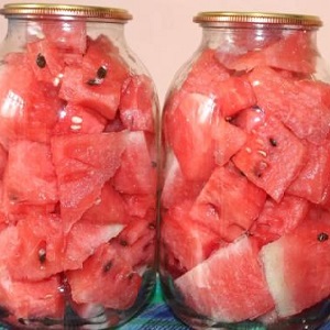 The most delicious recipes for watermelons for the winter in jars of citric acid