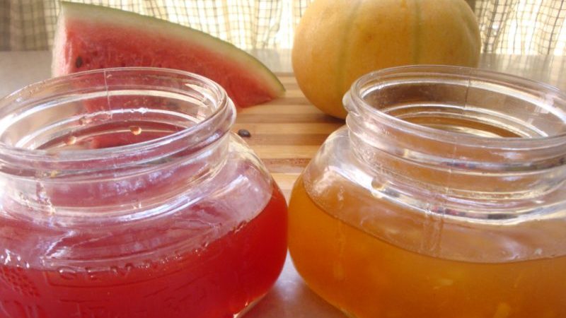 How to make a simple and delicious watermelon and melon jam