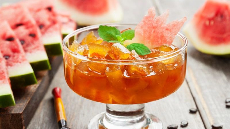 How to make a simple and delicious watermelon and melon jam