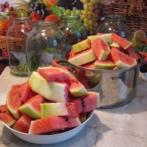 Simple and quick recipes for the winter: pickled watermelons in 3 liter jars