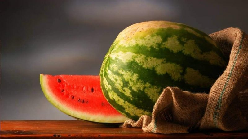 We save the watermelon until the New Year at home