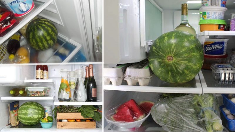 We save the watermelon until the New Year at home
