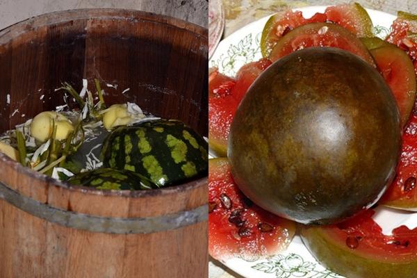 The most delicious recipes on how to salt watermelons whole in a barrel for the winter