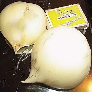 Giant garlic onion Anzur: description and characteristics