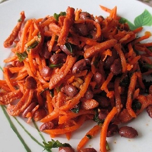 What is the calorie content of carrots in Korean and is it possible to eat it when losing weight