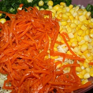 What is the calorie content of carrots in Korean and is it possible to eat it when losing weight