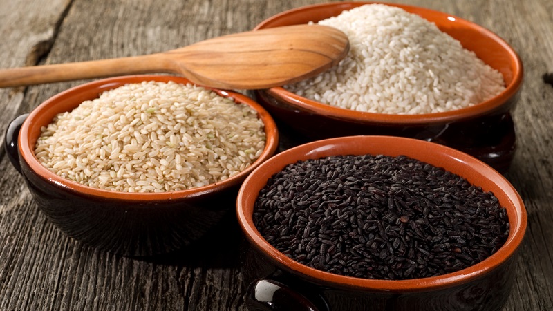 What are the types of rice and what are their features