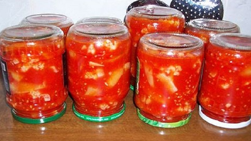 The best recipes for harvesting cabbage in tomato juice for the winter without sterilization
