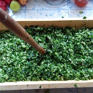 How to make green cabbage leaves for the winter