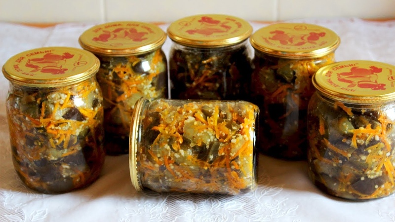 Delicious eggplant recipes without sterilization