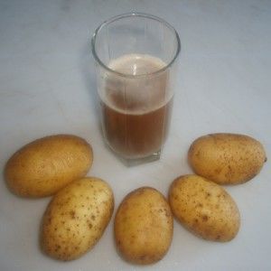 Stomach treatment with potato juice