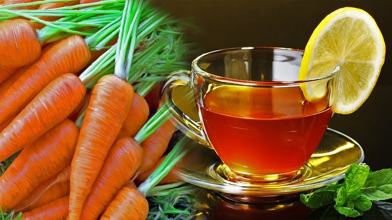 Useful properties and the most delicious carrot tea recipes