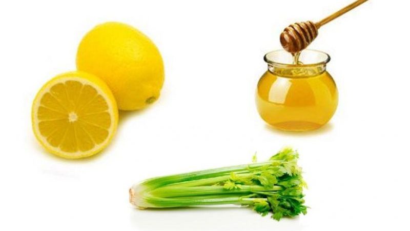 Useful properties of a medicinal mixture based on honey, lemon and celery root