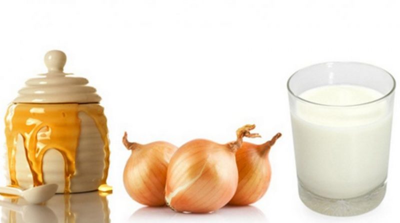 The best recipes with onions and milk for baby cough