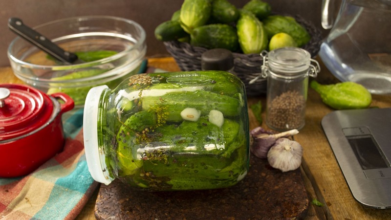 The most delicious recipe for the winter: pickled cucumbers with mustard in a jar