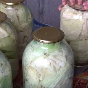 How to prepare cabbage with aspirin for the winter in a 3 liter jar tasty and simple
