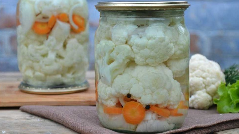 The best recipes for spicy cauliflower for the winter