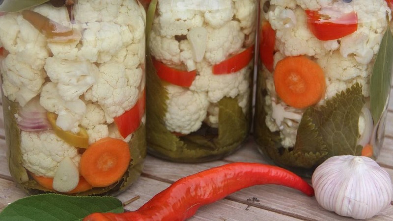 The best recipes for spicy cauliflower for the winter