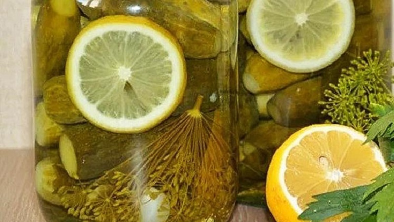 Recipes for delicious preparations of cucumbers with lemon for the winter in liter jars