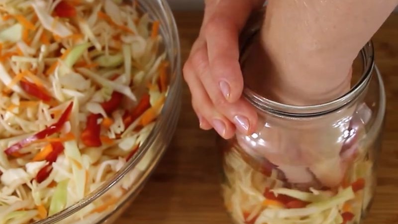 Step-by-step instructions on how to properly pickle cabbage with hot peppers: recipe variations