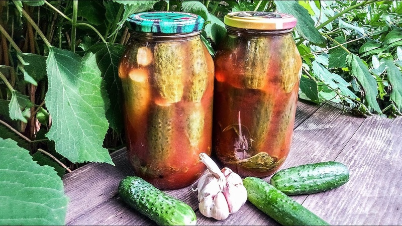 An easy way to make chili ketchup cucumbers without sterilizing