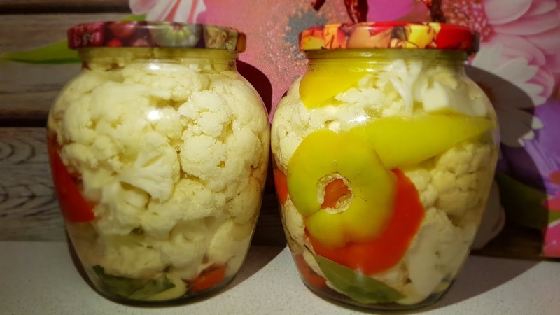 A selection of the most delicious cauliflower salad recipes for the winter in jars - eaten instantly