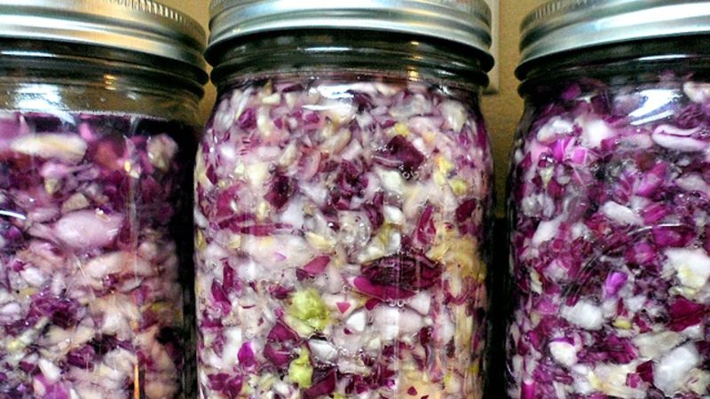 A selection of very tasty recipes for red cabbage for the winter in a jar