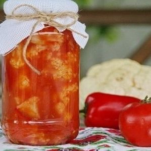 How to prepare cauliflower in tomato juice for the winter: recipes
