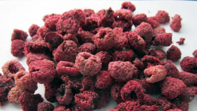 How to dry raspberries at home