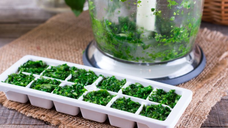 How to store fresh basil in the refrigerator