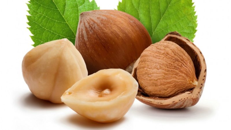How many calories are in hazelnuts (in 100 g and in 1 piece)