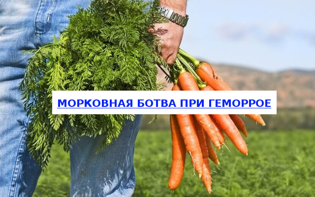 How can you use carrot tops for hemorrhoids and how effective is it
