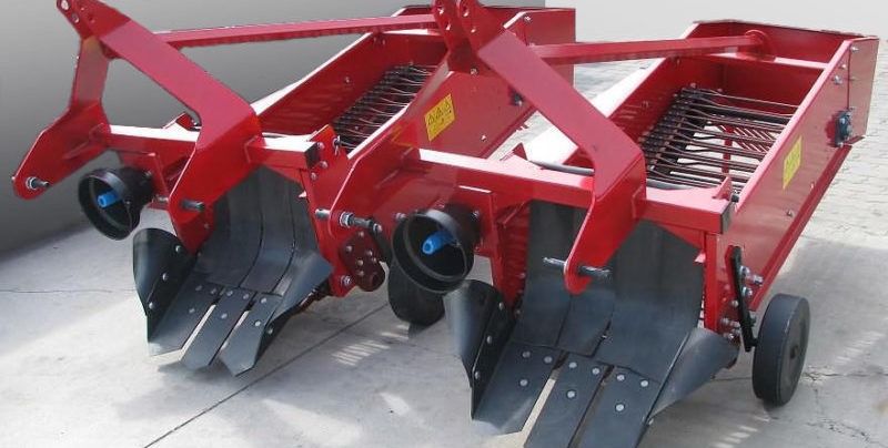 Types of potato diggers for a mini-tractor, principle of operation and selection criteria